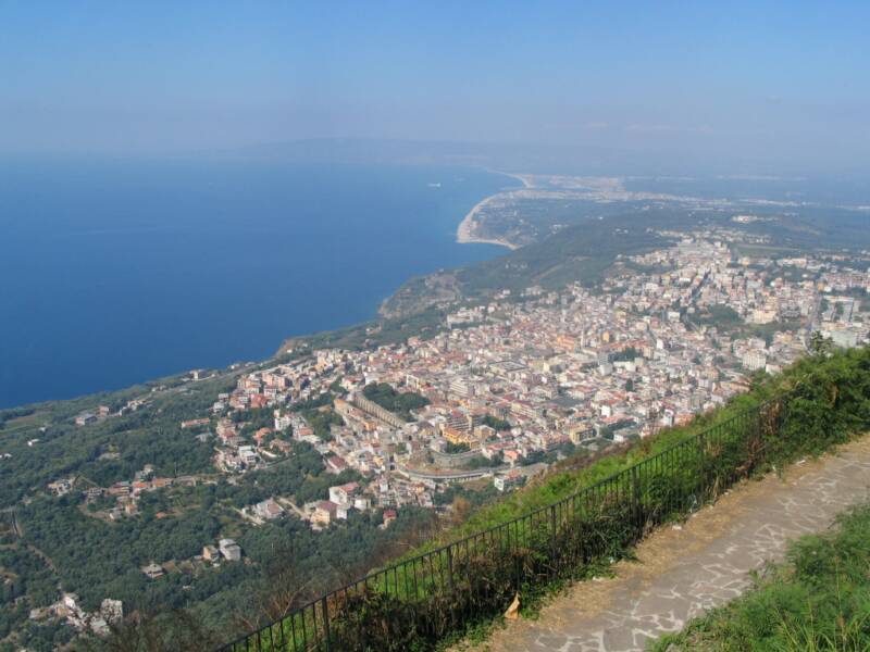 view of Palmi and Gioai Tauro from Santa Elia - 30 min drive from villetta mimma vittoria